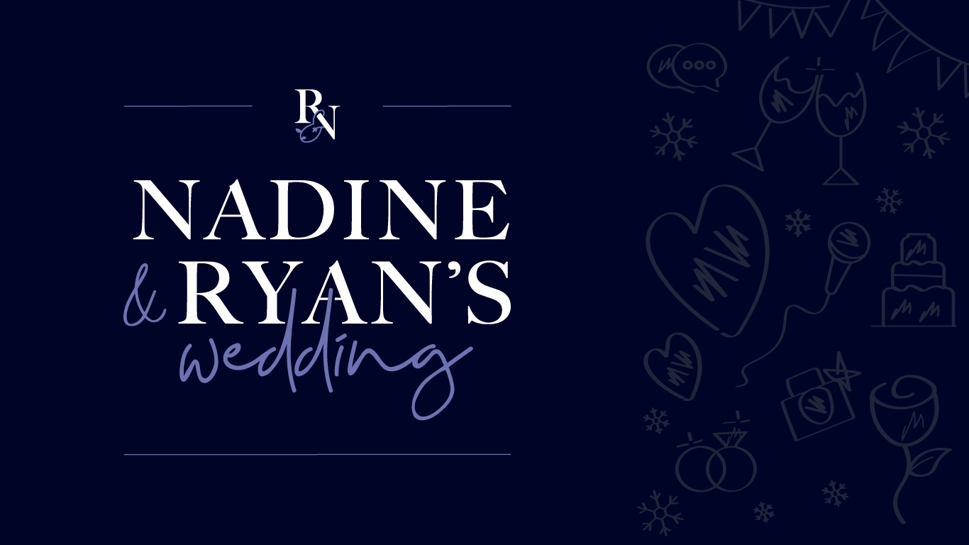 Nadine and Ryan's Wedding banner